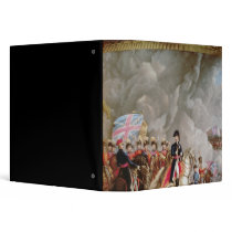 Vase with depiction of Wellington 3 Ring Binders