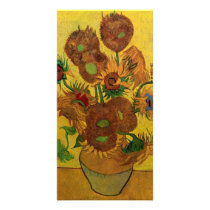 Vase with Fifteen Sunflowers by van Gogh Picture Card