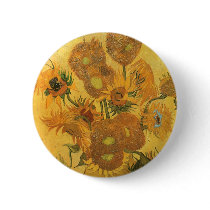 Vase with Fifteen Sunflowers by Vincent van Gogh Pin