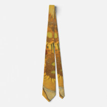 Vase with Fifteen Sunflowers by Vincent van Gogh Custom Tie