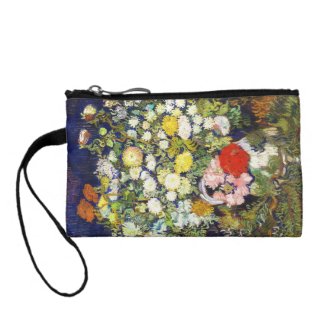 Vase with Flowers Vincent van Gogh fine art Coin Purse