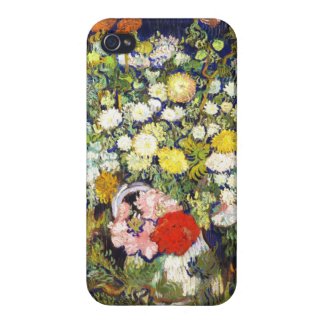 Vase with Flowers Vincent van Gogh fine art Case For iPhone 4