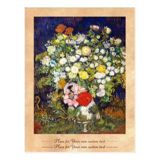Vase with Flowers Vincent van Gogh fine art Postcards