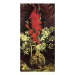 Vase with Gladioli and Carnations by van Gogh Personalized Photo Card