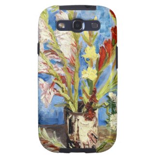 Vase with Gladioli and China Asters van gogh Galaxy S3 Cases