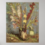Vase with Gladioli by Vincent van Gogh Poster
