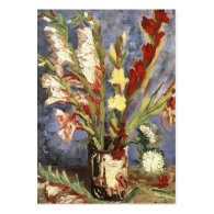 Vase with Gladioli Vincent van Gogh Business Cards