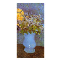 Vase with Lilacs, Daisies Anemones by van Gogh Photo Cards