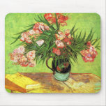 Vase with Oleanders and Books, Van Gogh Mousepads