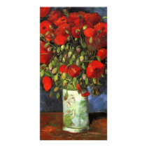 Vase with Red Poppies by Vincent van Gogh Picture Card