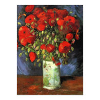 Vase with Red Poppies Vincent van Gogh. Invites