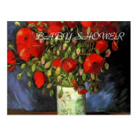 Vase with Red Poppies Vincent van Gogh. Post Cards