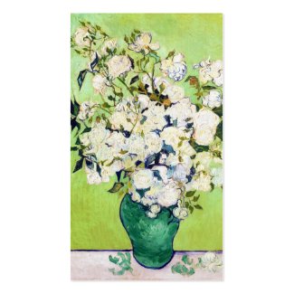 Vase with Roses Vincent Van Gogh painting ART Business Card