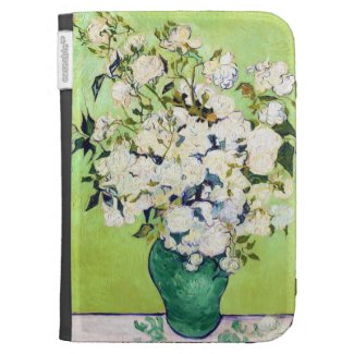 Vase with Roses Vincent Van Gogh painting Kindle 3 Case