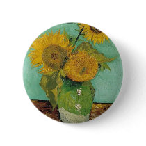Vase with three sunflowers, Vincent van Gogh Pins