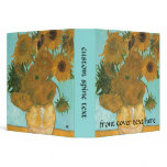 Vase with Twelve Sunflowers by Vincent van Gogh Vinyl Binders