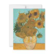 Vase with Twelve Sunflowers by Vincent van Gogh Invites