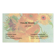 Vase with Twelve Sunflowers, Vincent van Gogh. Business Cards