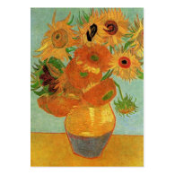 Vase with Twelve Sunflowers, Vincent van Gogh. Business Card Templates