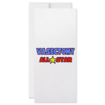 Vasectomy All Star rack cards