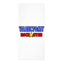 Vasectomy Rock Star Customized Rack Card