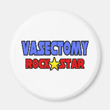 Vasectomy Rock Star Fridge Magnets