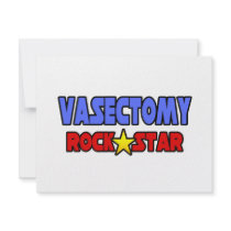 Vasectomy Rock Star Personalized Invites