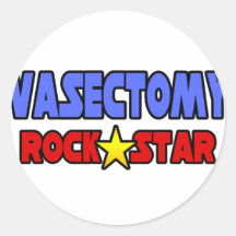 Vasectomy Rock Star Stickers