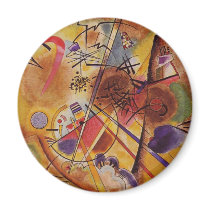 Vasily Kandinsky - Dream in Red Refrigerator Magnets