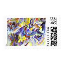 Vasily Kandinsky - Gorge Improvisation Stamp