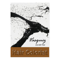 Vasquez - Bold Hair Colorist Stylist Beautician Business Card