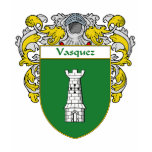 Vasquez Coat of Arms (Mantled) t-shirts