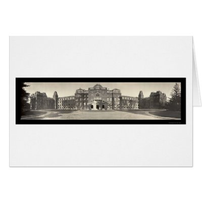 Vassar College Photo 1909 Greeting Card by lc_panoramicphotos