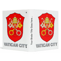 Vatican City Coat of Arms 3 Ring Binder