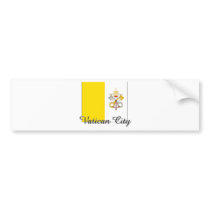 Vatican City Flag Design bumper stickers