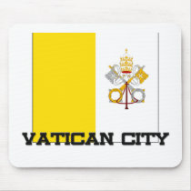 Vatican City Flag mousepads