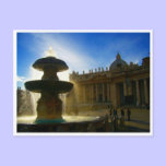 vatican city fountain postcards
