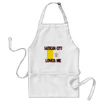 Vatican City Loves Me aprons