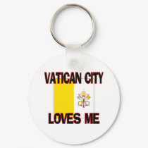 Vatican City Loves Me keychains