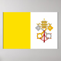 Vatican City With Border, United Arab Emirates Print