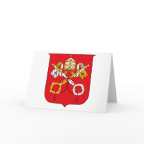 Vatican Coat of Arms Greeting Card by FlagTshirts Vatican Coat of Arms Greeting Card