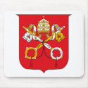 Vatican Coat of Arms Mousepad by FlagTshirts Vatican Coat of Arms Mousepad