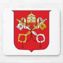 Vatican Coat of Arms Mousepad by FlagTshirts Vatican Coat of Arms Mousepad