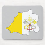 Vatican flag map mouse mats