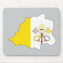 Vatican flag map mousepads