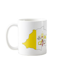Vatican flag map mugs