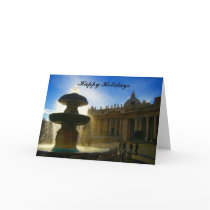 vatican fountain holidays cards