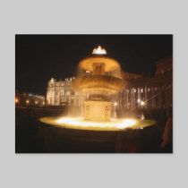 Vatican fountains, Bernini postcards