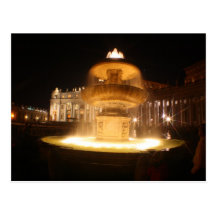 Vatican fountains, Bernini Postcard