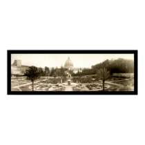 Vatican Garden Rome Photo 1909 posters